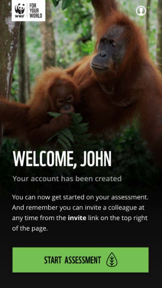 App home screen showing Orangutan in tree